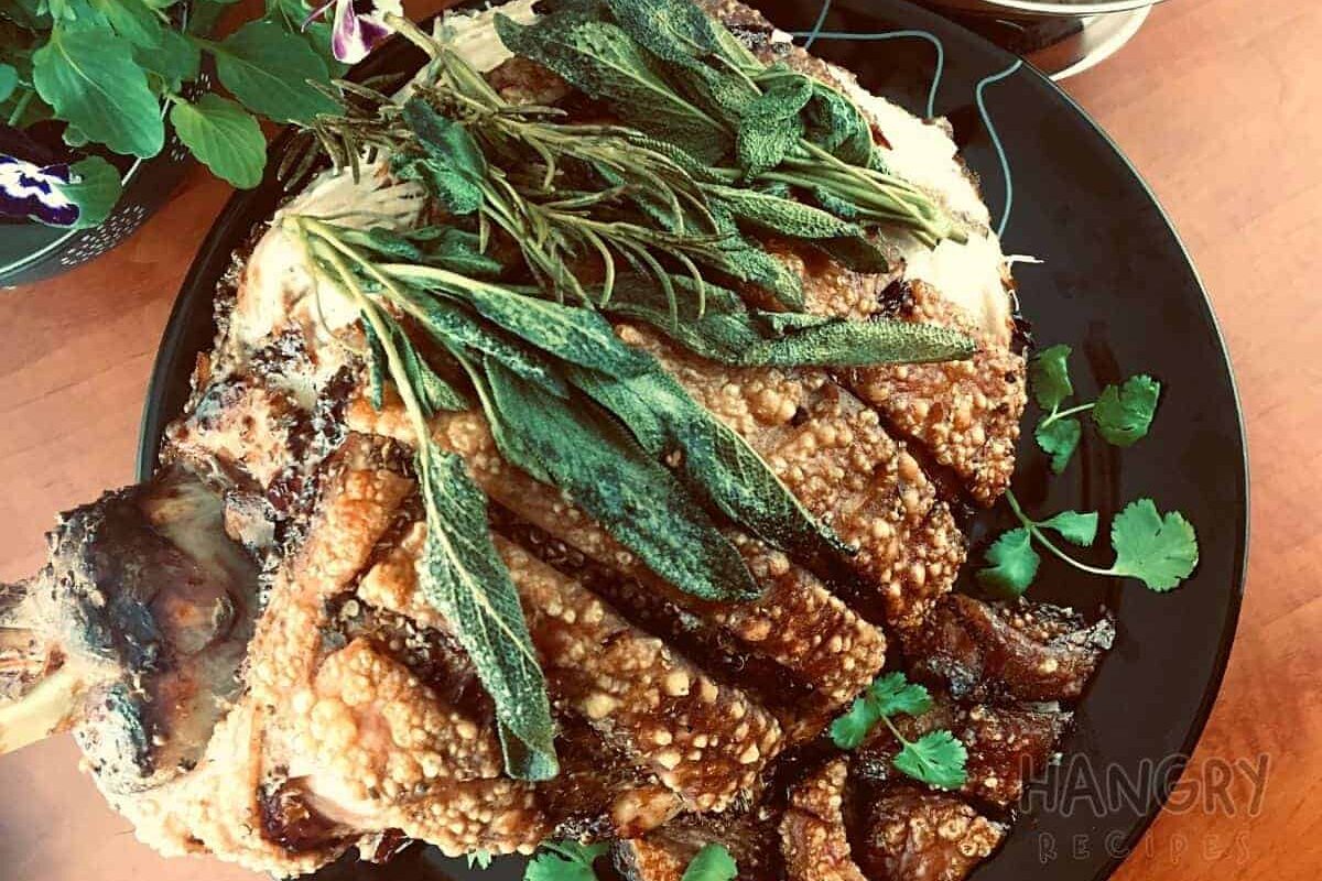 Crispy Crackling Roasted Leg of Pork