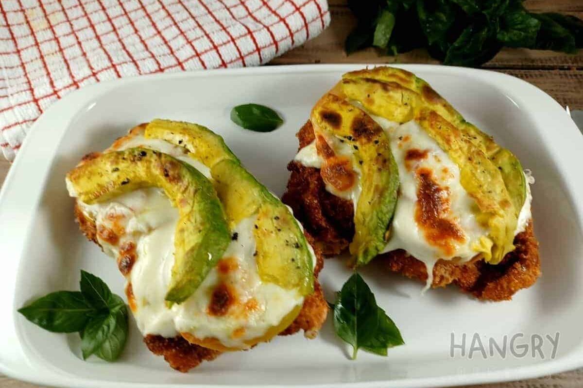 Baked Chicken Schnitzel with Avo
