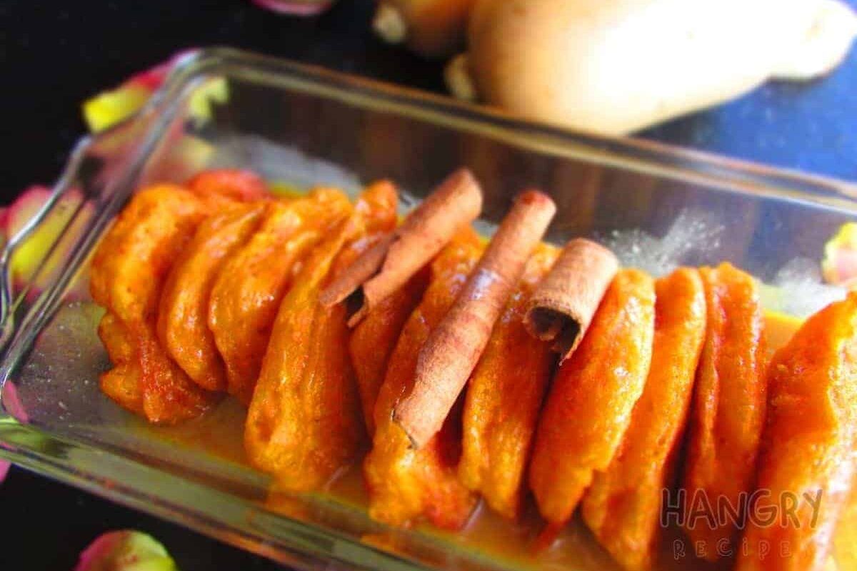 Butternut Fritters Smothered in a Sweet Caramel Sauce