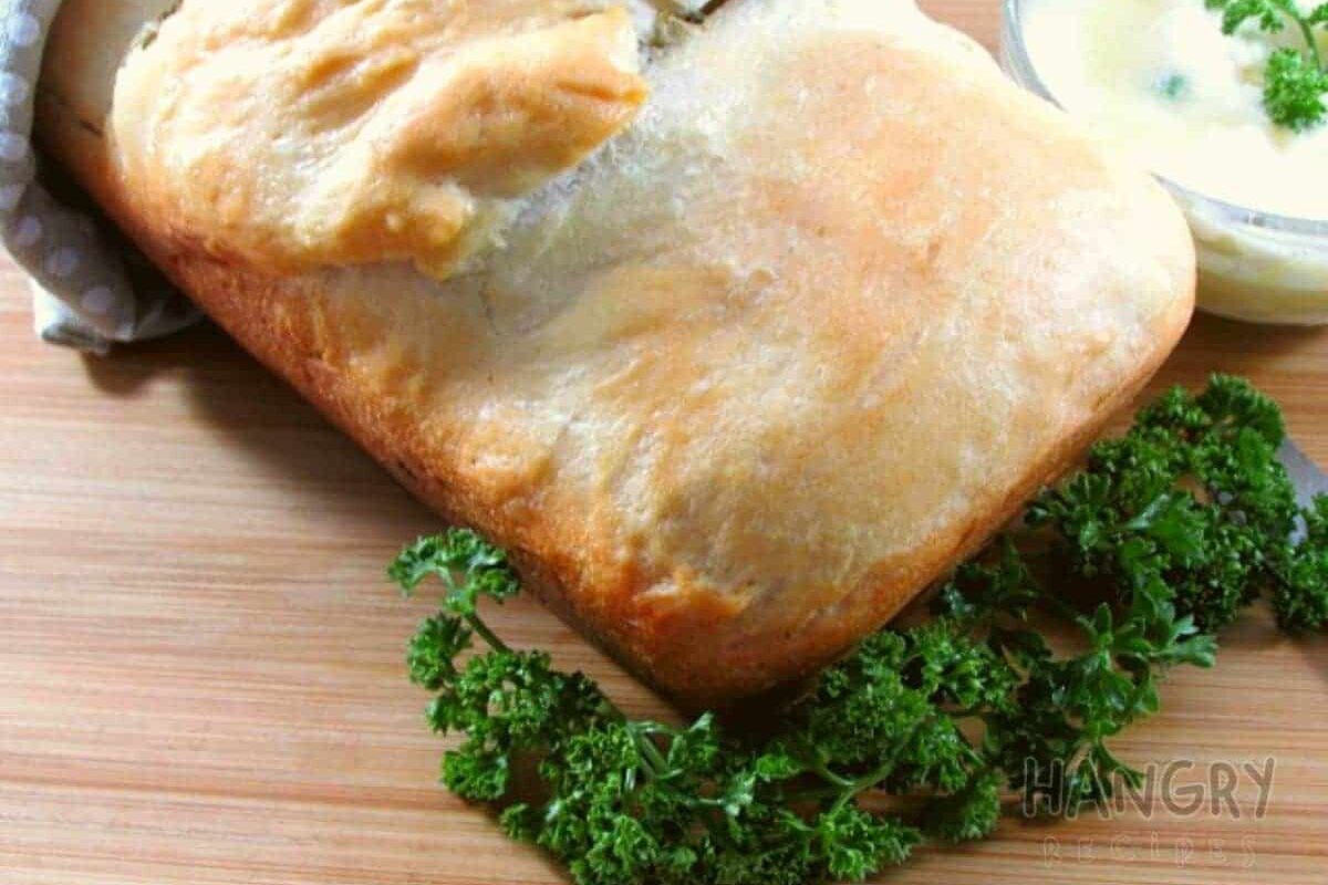 Easy Savoury Bread with Garlic, Herbs and Cheese