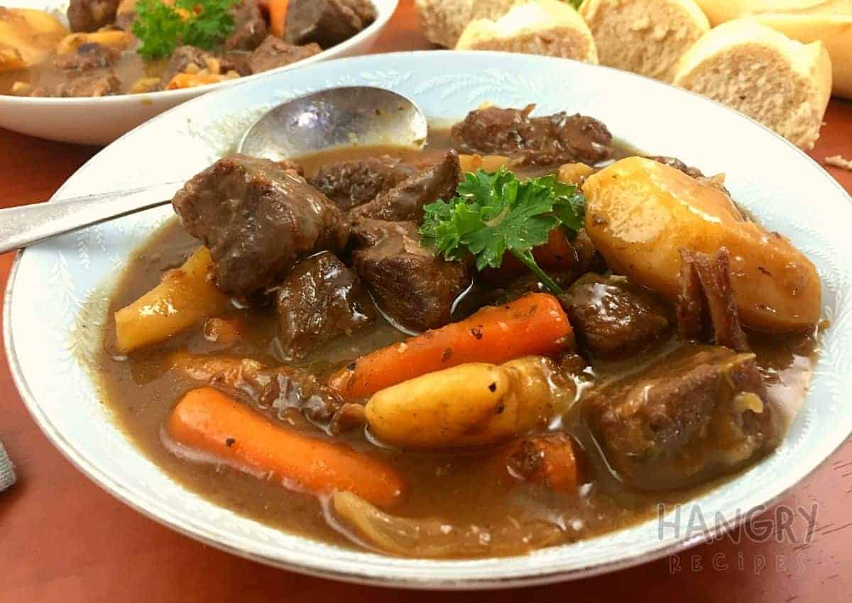 Red Wine Beef Stew with Carrots and Potatoes