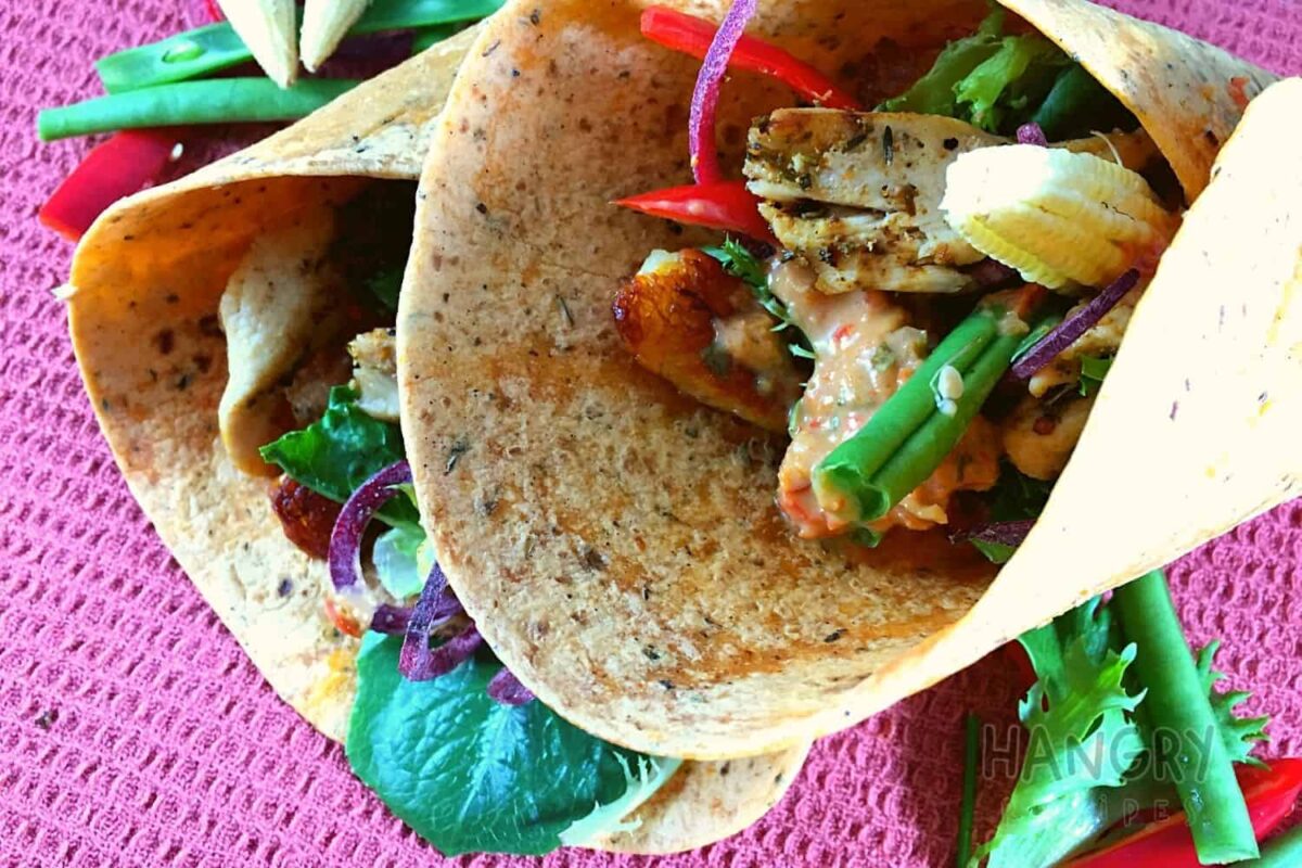 Healthy Mexican Burritos with Chicken and Halloumi Cheese